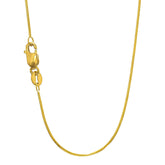 10k Yellow Gold Octagonal Snake Chain Necklace, 0.9mm, 20" fine designer jewelry for men and women